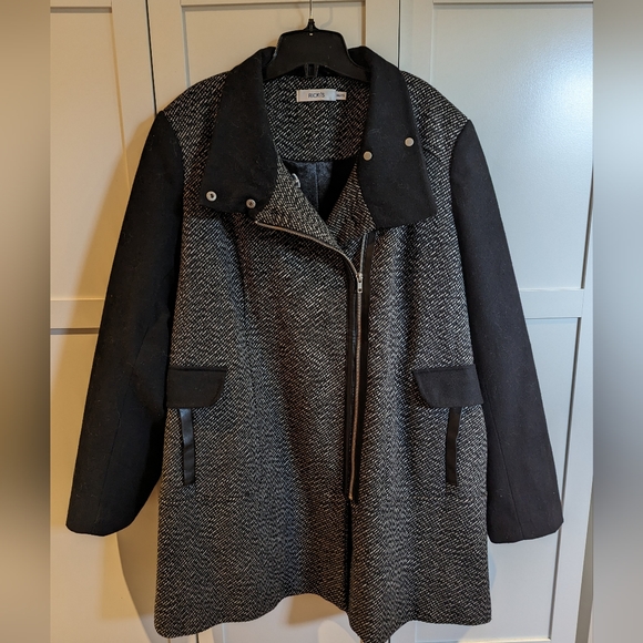 RICKIS Plus Size Wool Coat - Picture 3 of 3